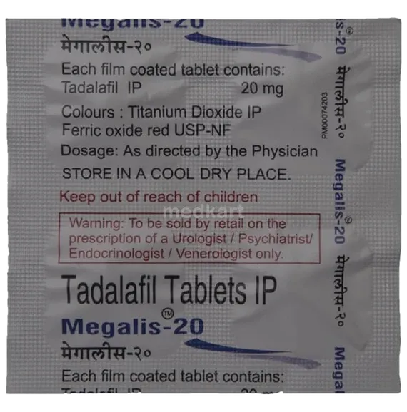 megalis 20mg tablet 4's